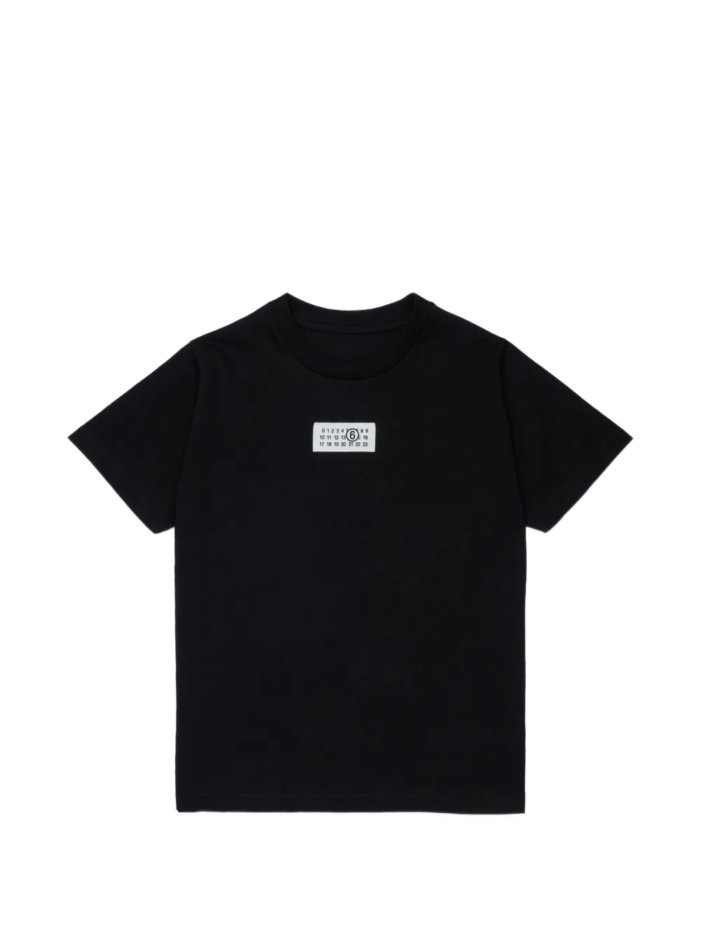 MM6 Maison Margiela Kids T-Shirt mit Logo-Patch - Schwarz
