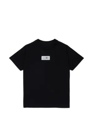 MM6 Maison Margiela Kids logo-patch T-shirt