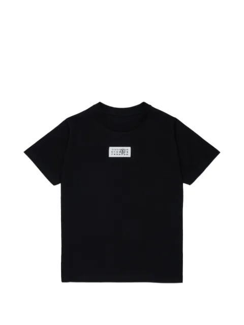 MM6 Maison Margiela Kids logo-patch T-shirt