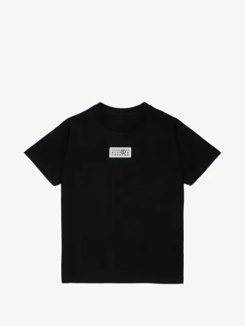 MM6 Maison Margiela Kids playera con parche del logo