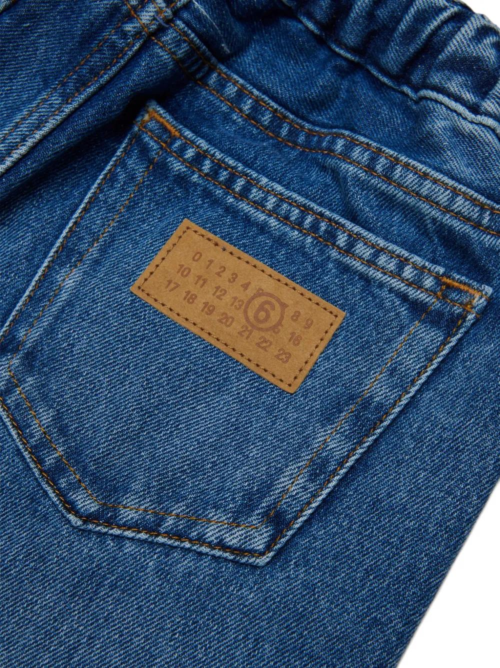MM6 Maison Margiela Kids Jeans met vlakken Blauw