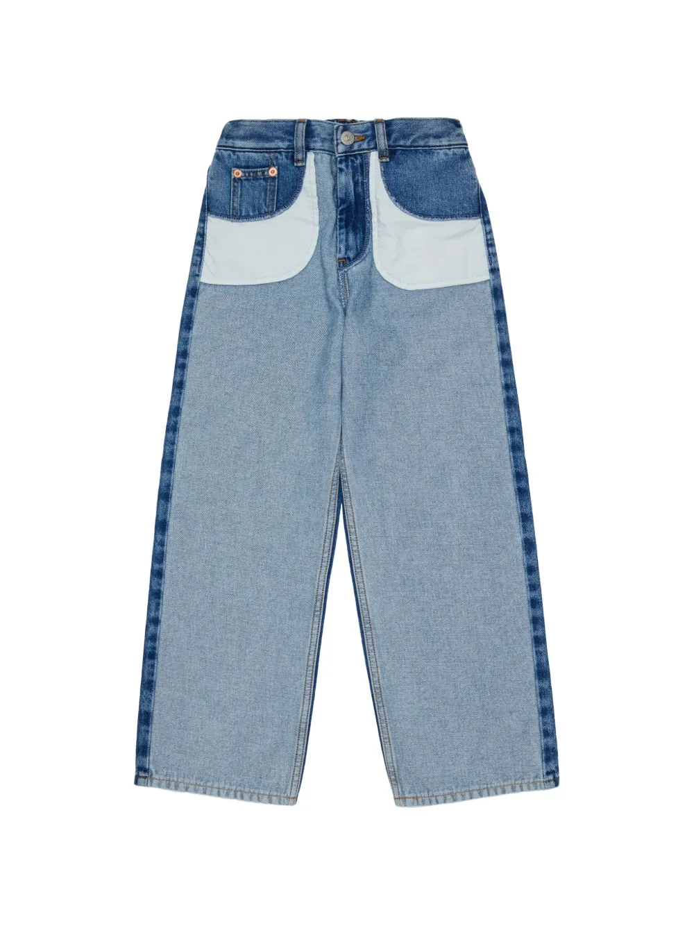 MM6 Maison Margiela Kids Jeans bicolore - Blu