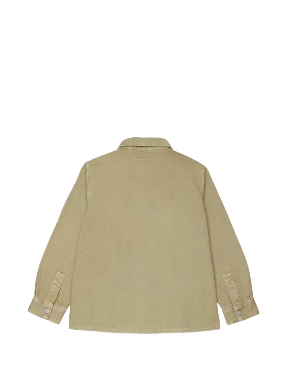MM6 Maison Margiela Kids Spijkershirt met geborduurd logo Beige