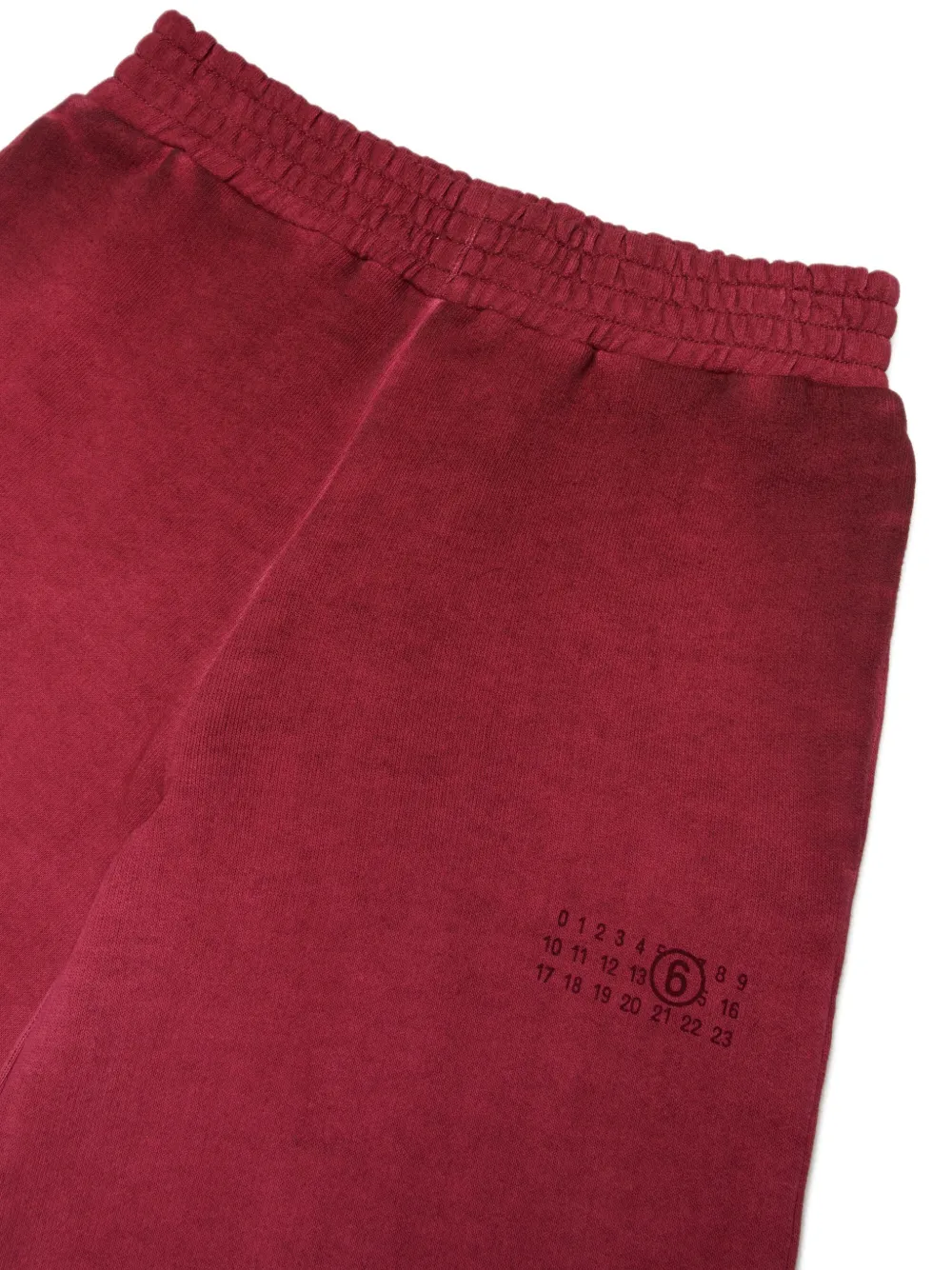MM6 Maison Margiela Kids Broek met wijde pijpen Rood