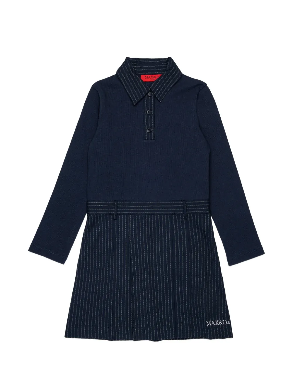 MAX&Co. Kids Abito gessato - Blu