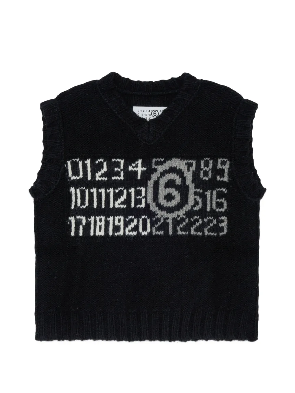 MM6 Maison Margiela Kids Maglione smanicato - Nero