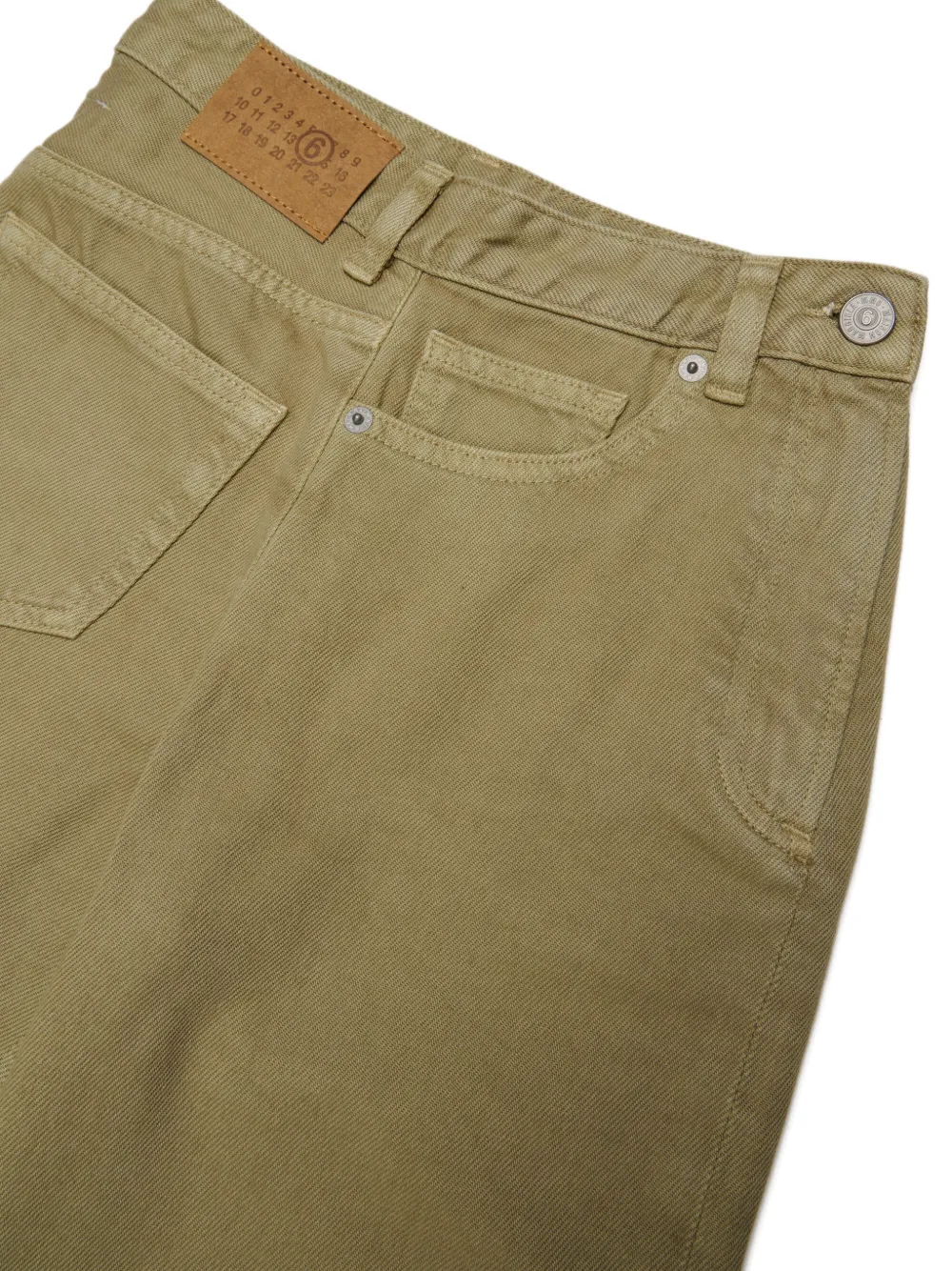 MM6 Maison Margiela Kids Straight jeans Groen