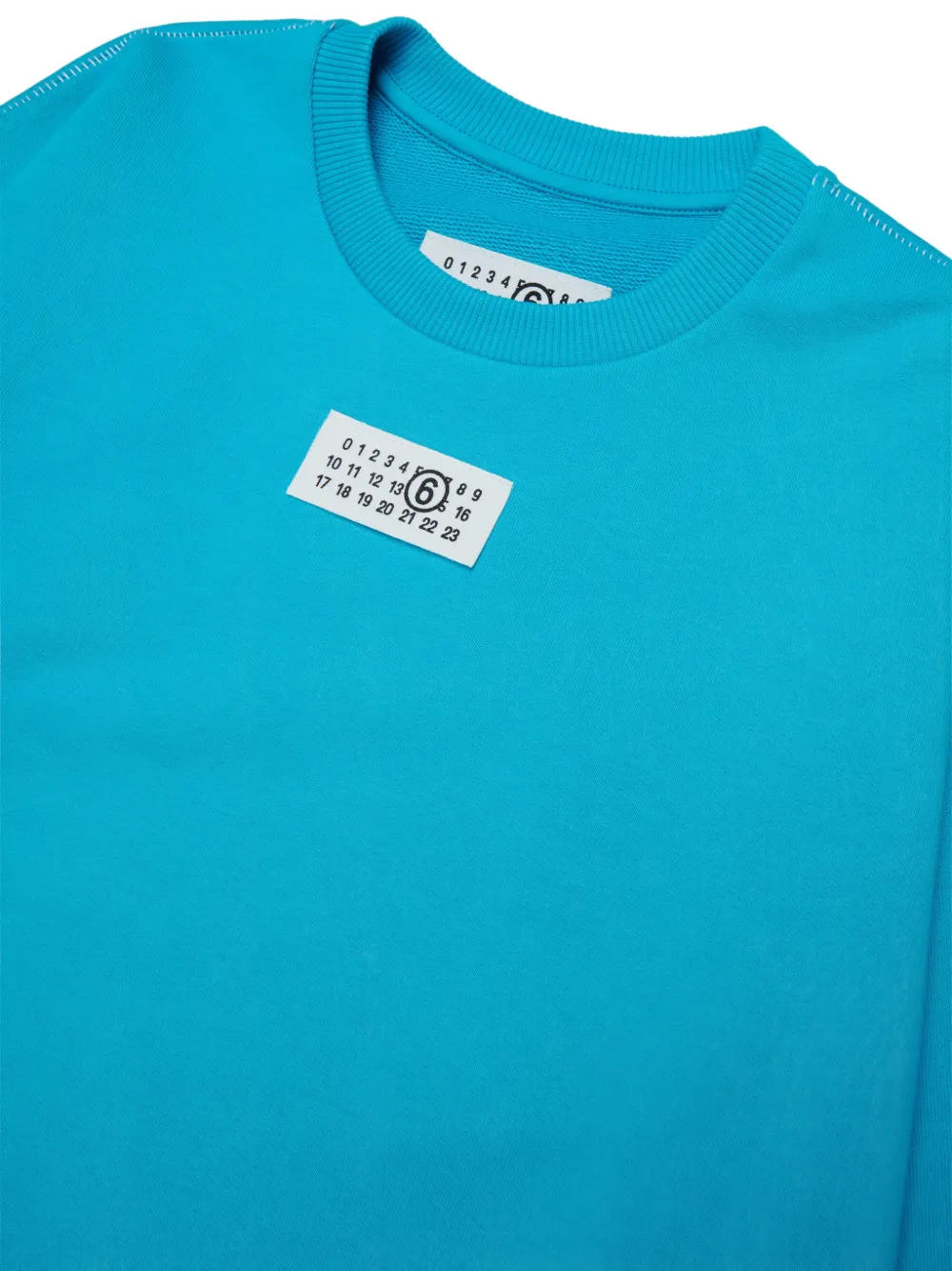 MM6 Maison Margiela Kids Sweater met logopatch Blauw