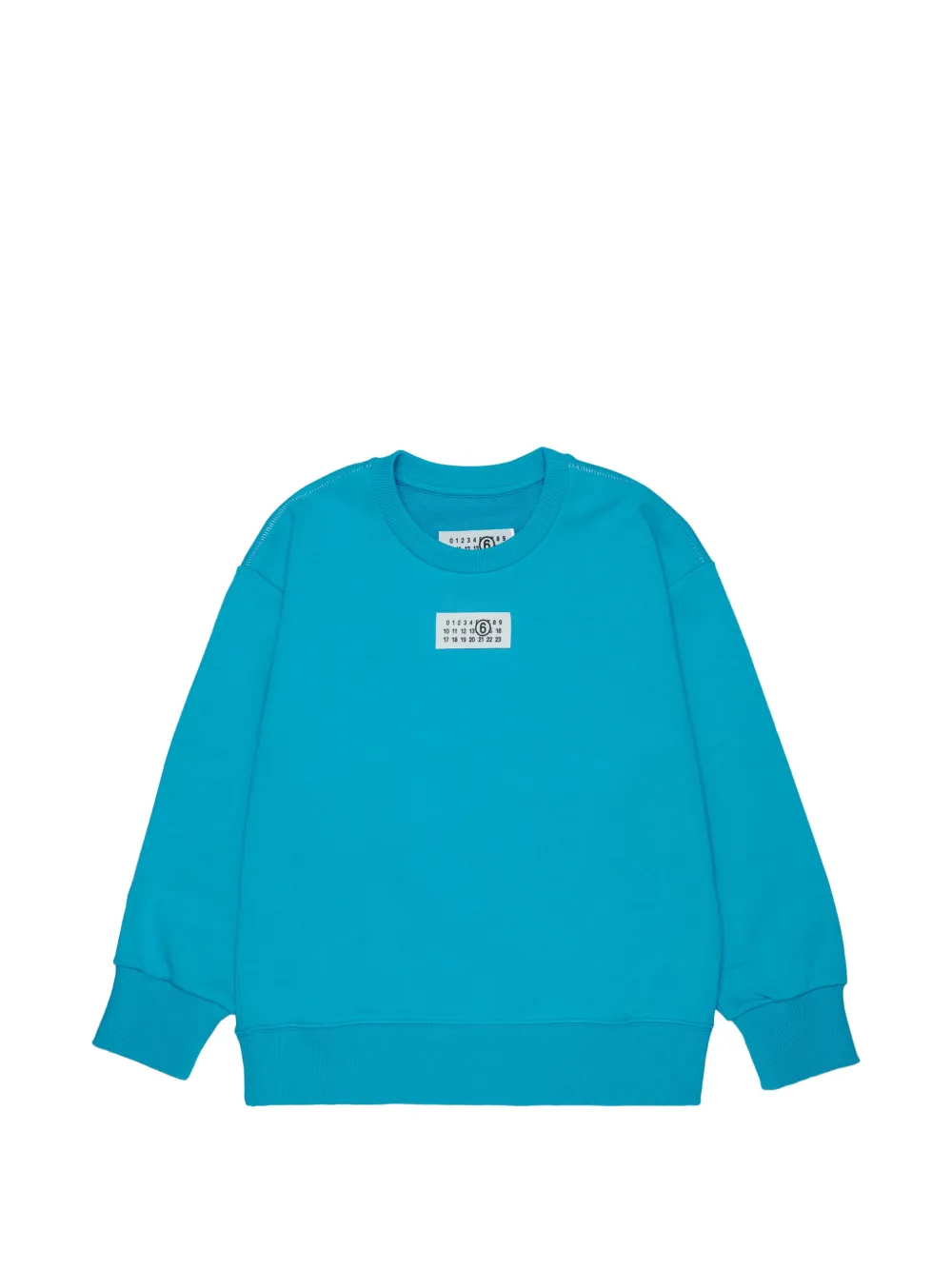 MM6 Maison Margiela Kids Sweatshirt mit Logo-Patch - Blau