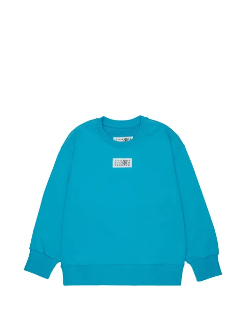 MM6 Maison Margiela Kids sudadera con parche del logo