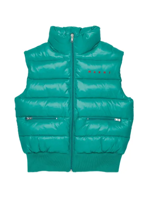 Marni Kids gilet sans manches à design matelassé