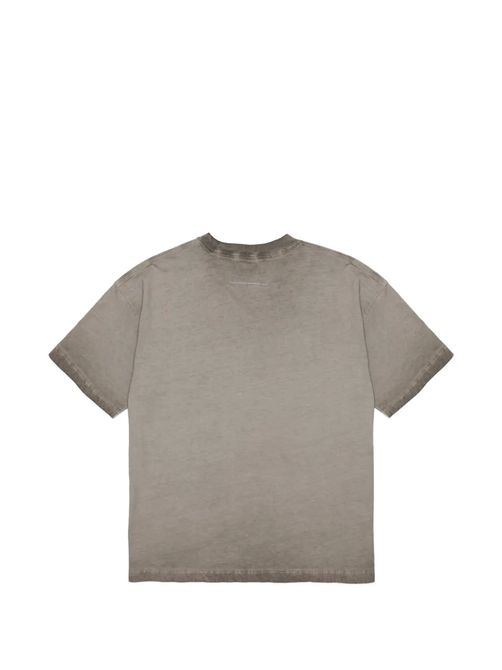 MM6 Maison Margiela Kids logoprint geverfd T-shirt Grijs