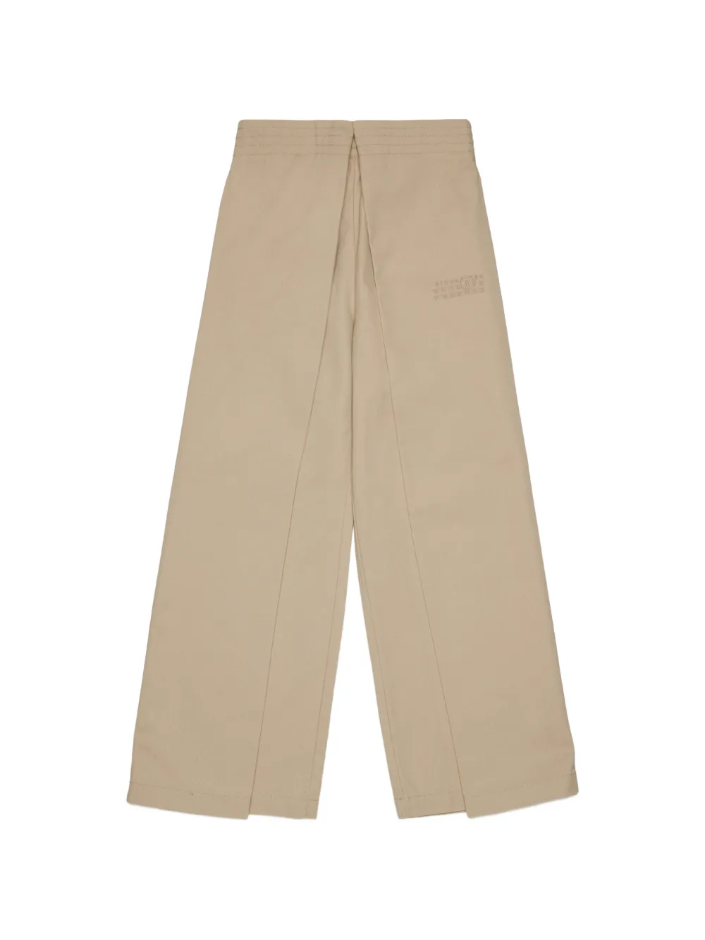 MM6 Maison Margiela Kids Pantaloni con ricamo - Toni neutri