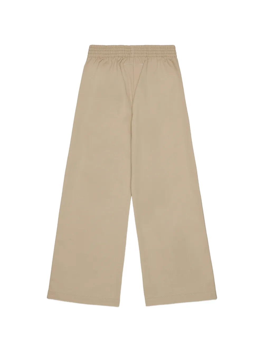 MM6 Maison Margiela Kids Broek met geborduurd logo en wikkelstijl Beige