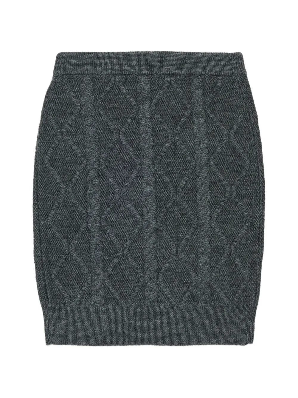 Marni Kids Kabelgebreide rok met pailletten Grijs