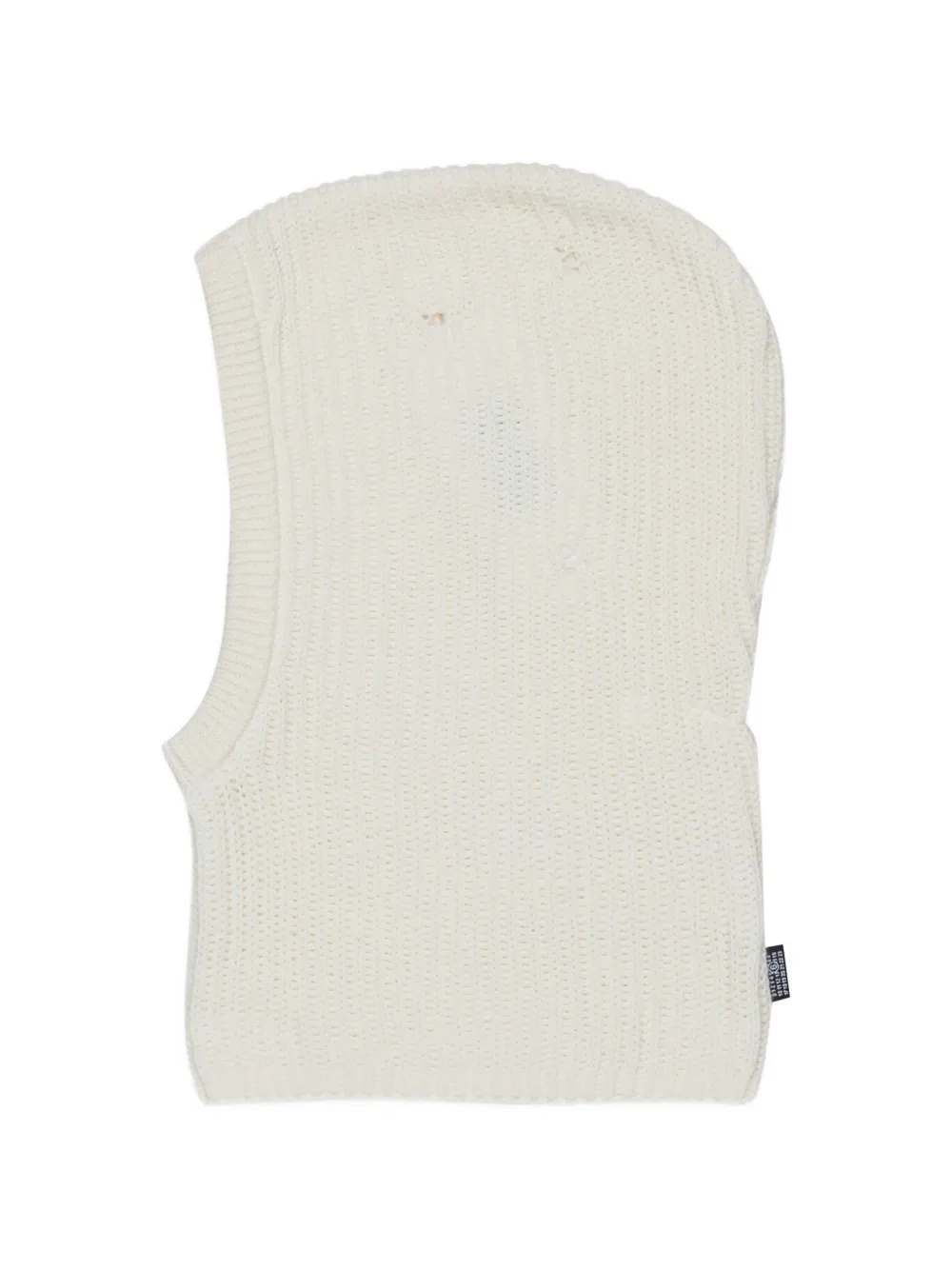 MM6 Maison Margiela Kids Geribbelde balaclava Beige