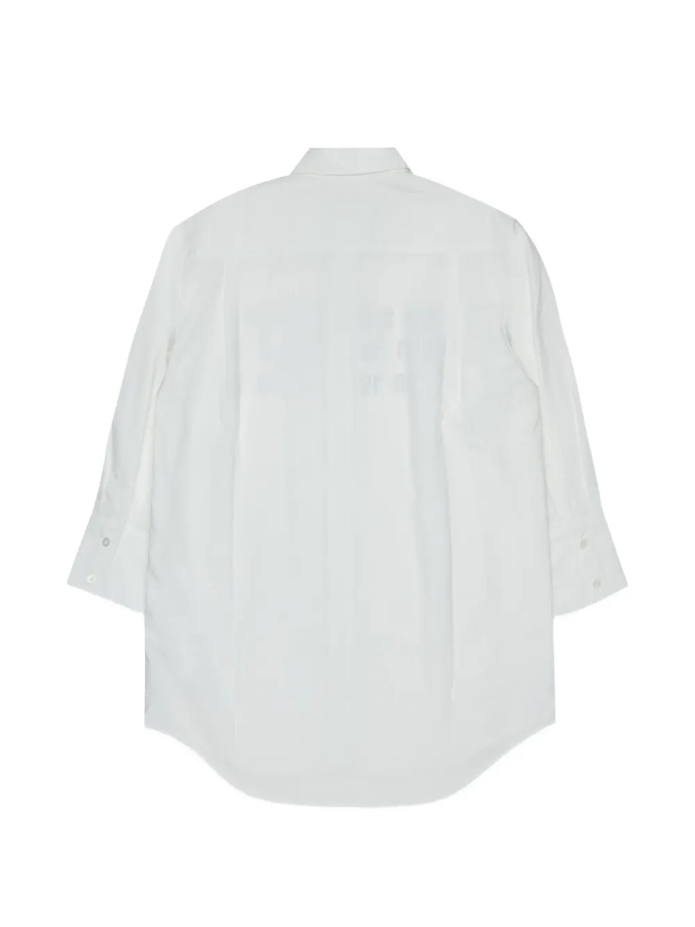 MM6 Maison Margiela Kids Mini-shirtjurk met knopen Wit