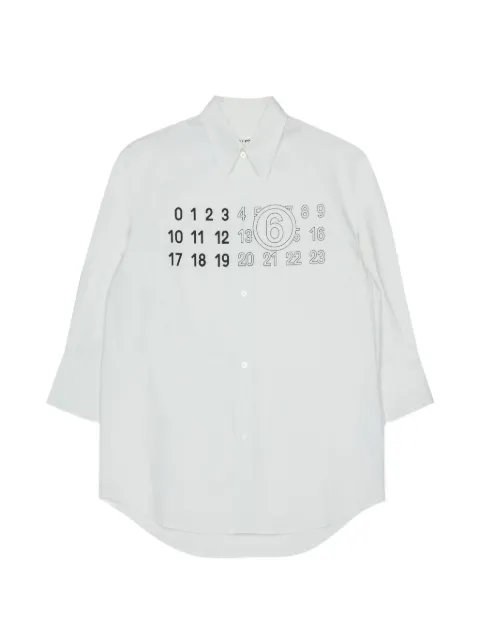 MM6 Maison Margiela Kids vestido camisero corto con botones