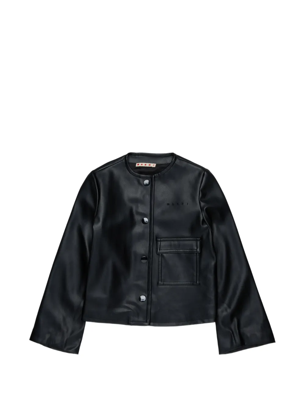 Marni Kids Bomberjacke mit Logo-Stickerei - Schwarz