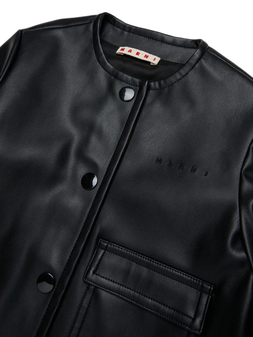 Marni Kids Bomberjack met geborduurd logo Zwart