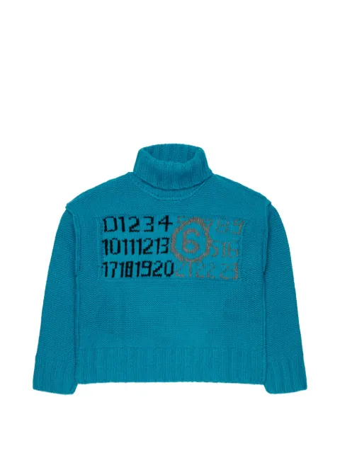 MM6 Maison Margiela Kids ribbed-knit sweater
