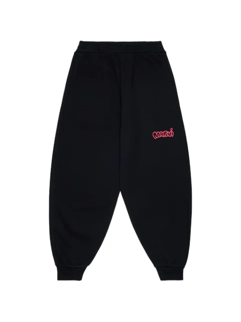 Marni Kids logo-print track pants