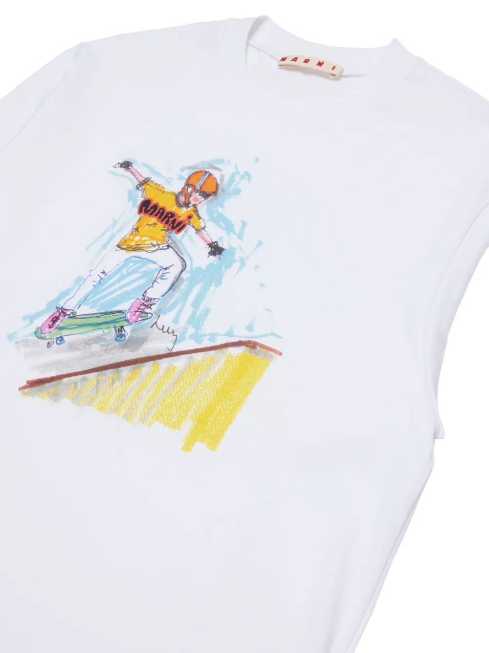Marni Kids T-shirt met lange mouwen Wit