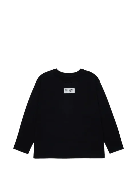 MM6 Maison Margiela Kids Numeric Signature logo-patch T-shirt