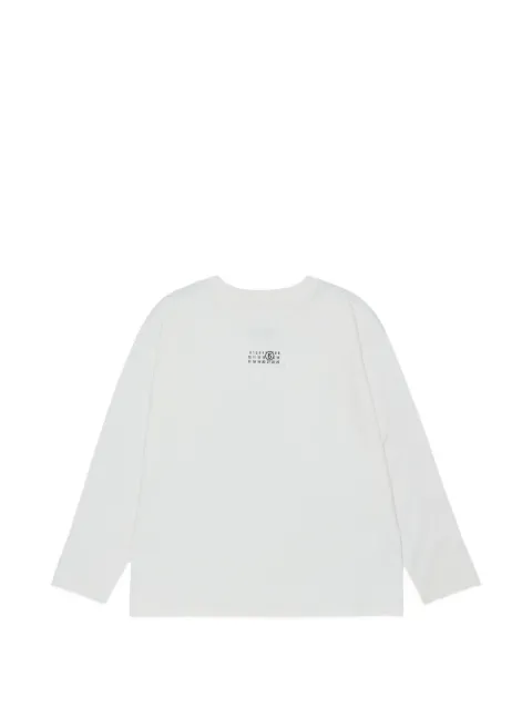 MM6 Maison Margiela Kids logo-patch long-sleeve T-shirt