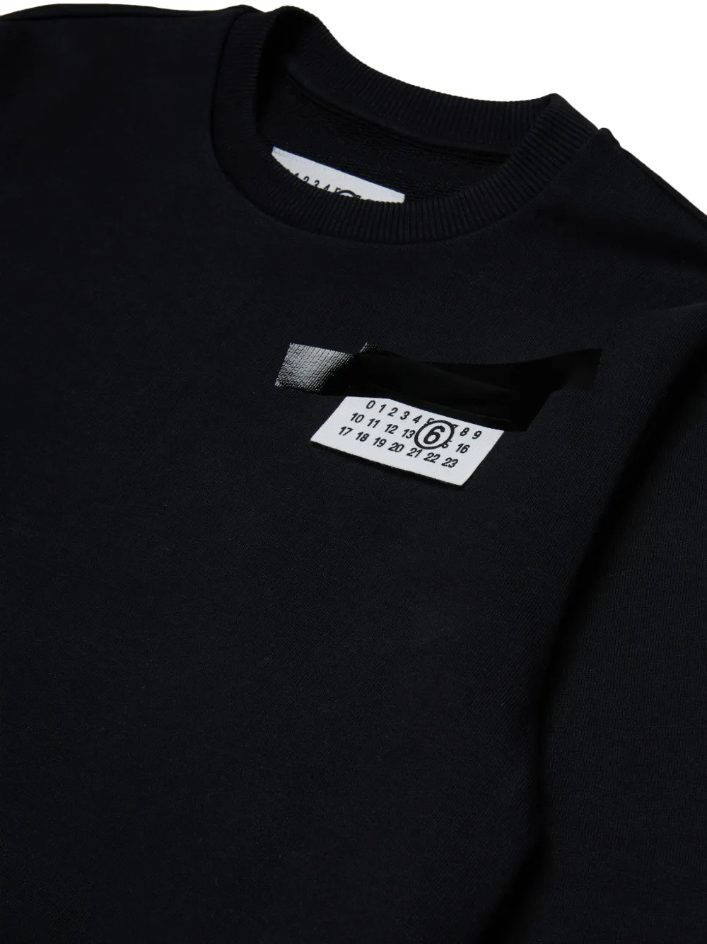 MM6 Maison Margiela Kids Sweaterjurk met logopatch Zwart