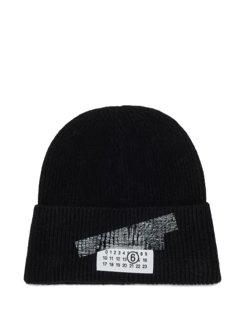 MM6 Maison Margiela Kids gorro de canalé con parche del logo