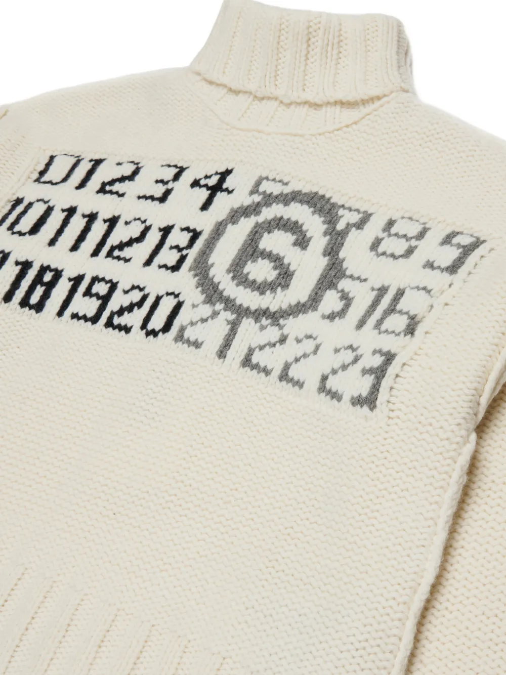 MM6 Maison Margiela Kids Coltrui met logo Beige