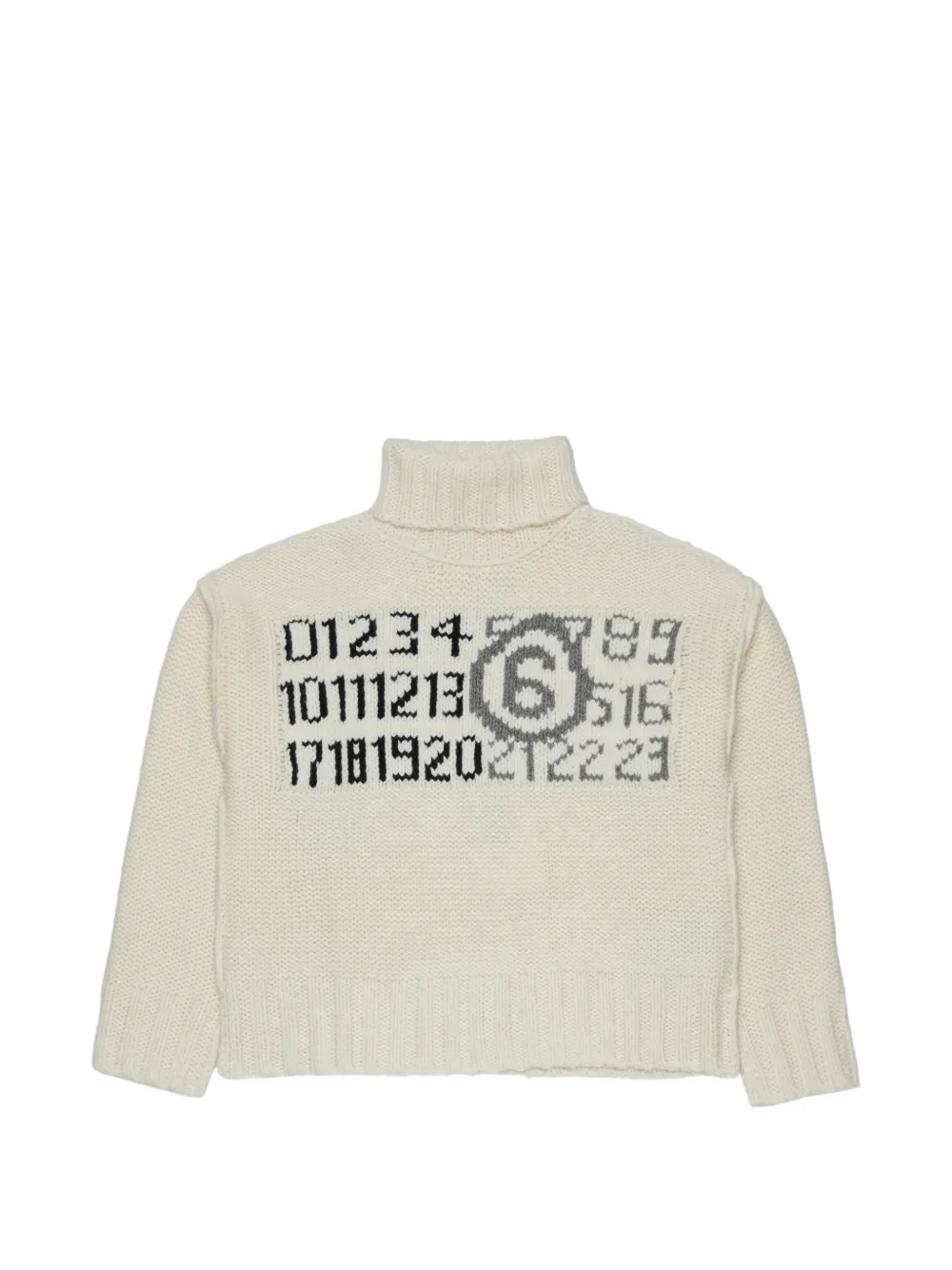MM6 Maison Margiela Kids Coltrui met logo Beige