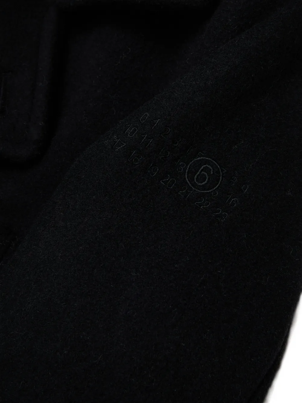 MM6 Maison Margiela Kids Jas met dubbele rij knopen Zwart