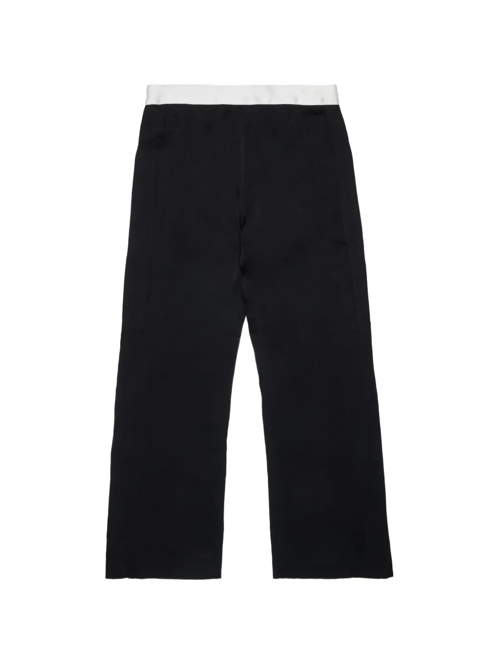 Marni Kids Broek met contrasterende tailleband en afwerking Zwart