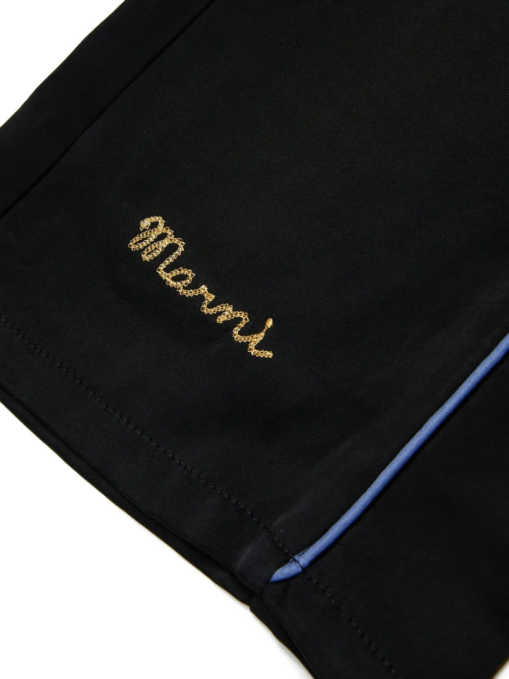 Marni Kids Broek met contrasterende tailleband en afwerking Zwart