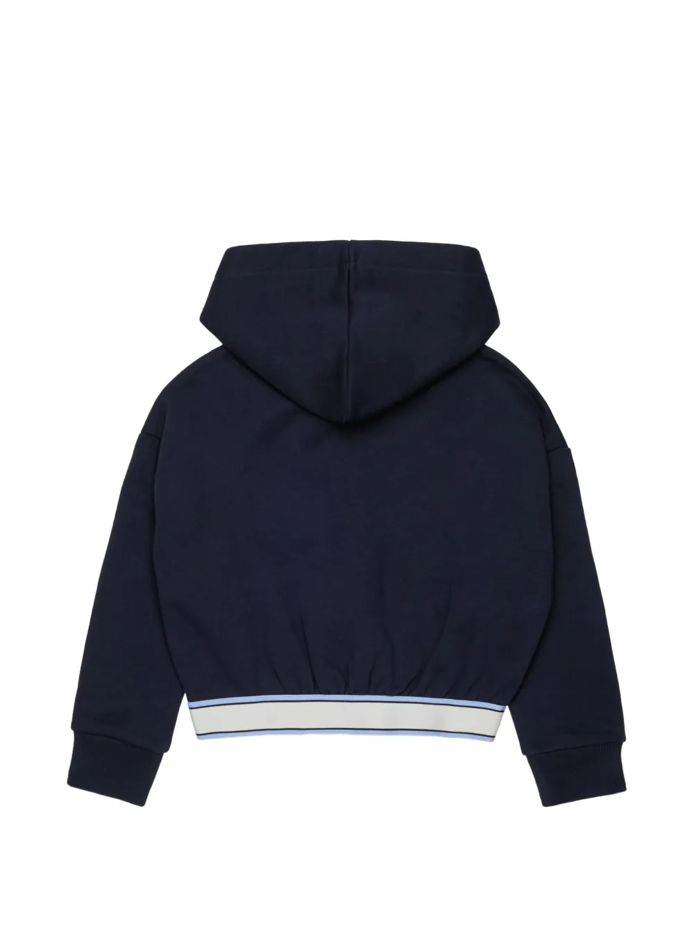 Marni Kids Hoodie met logotape Blauw