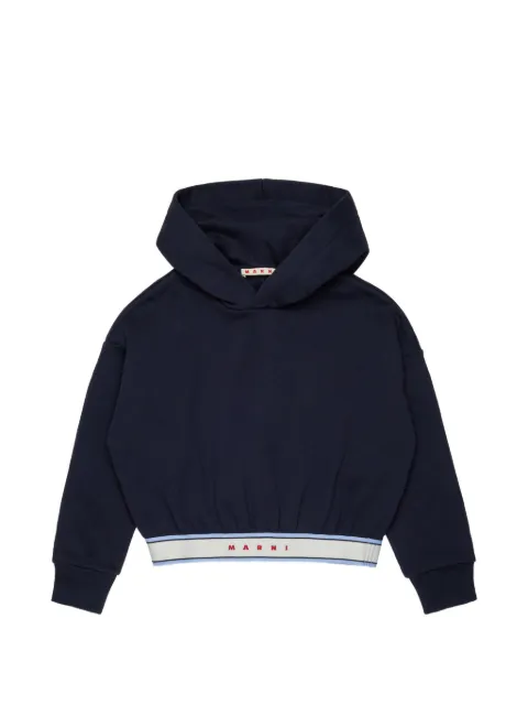 Marni Kids hoodie à bande logo