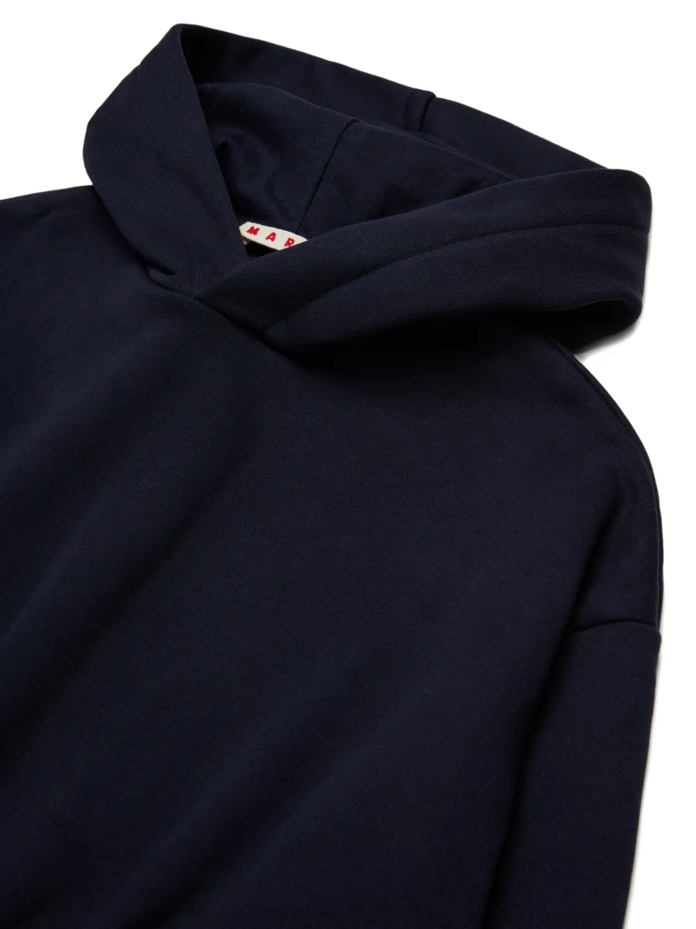 Marni Kids Hoodie met logotape Blauw