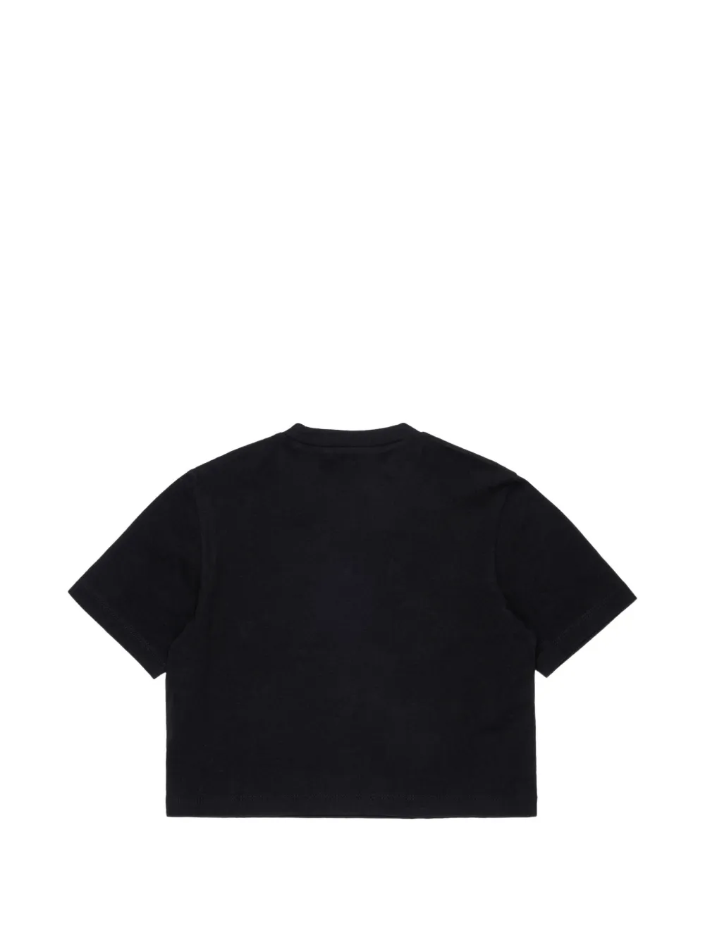 Marni Kids Cropped T-shirt Zwart