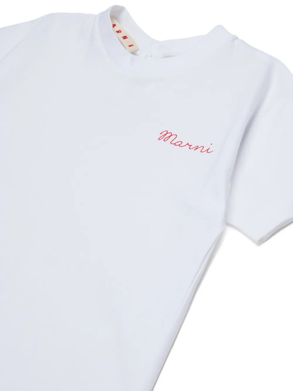 Marni Kids T-shirt met geborduurd logo Wit