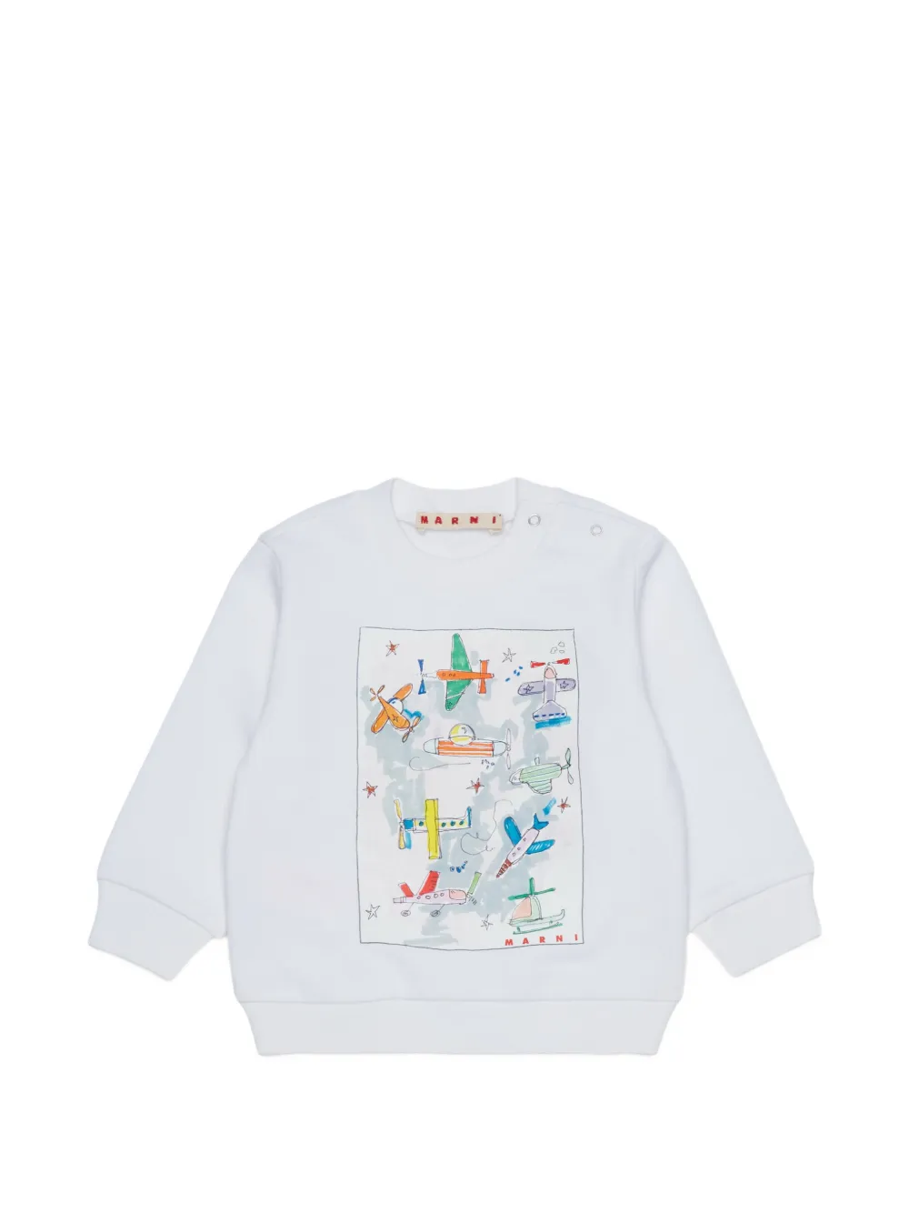 Marni Kids Felpa con stampa - Bianco