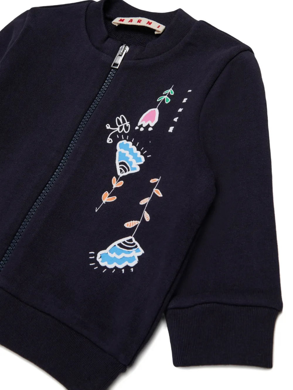  Marni Kids Sudadera Con Estampado Floral - Azul 