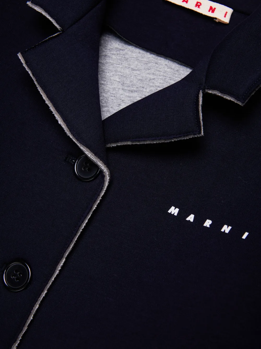 Marni Kids Blazer met logo Blauw