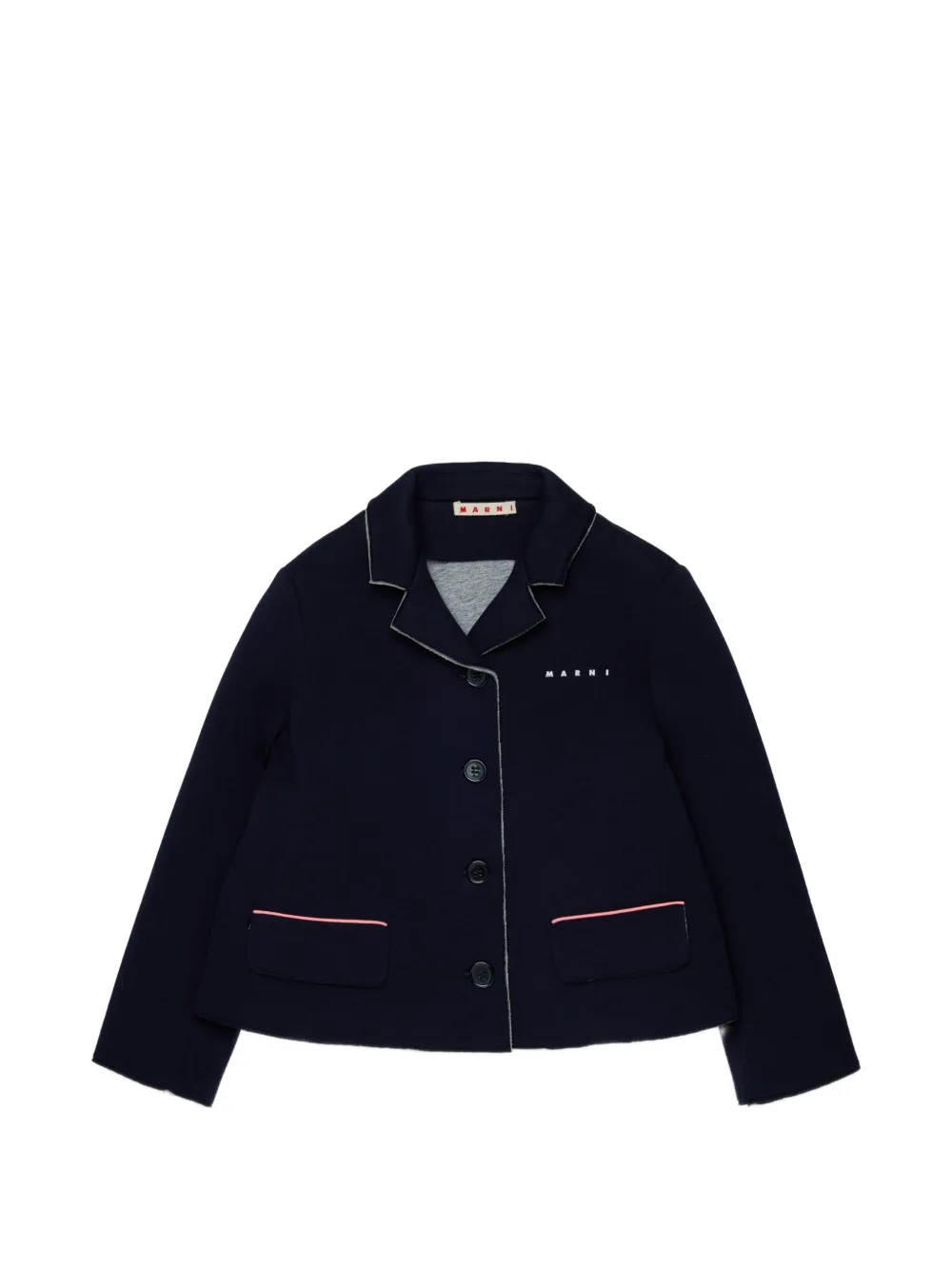Marni Kids Blazer con stampa - Blu