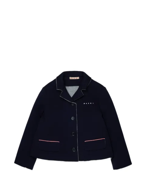 Marni Kids logo-print blazer