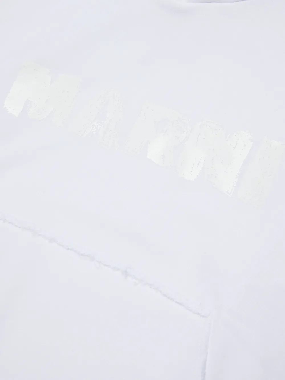 Marni Kids Hoodie met logoprint Wit