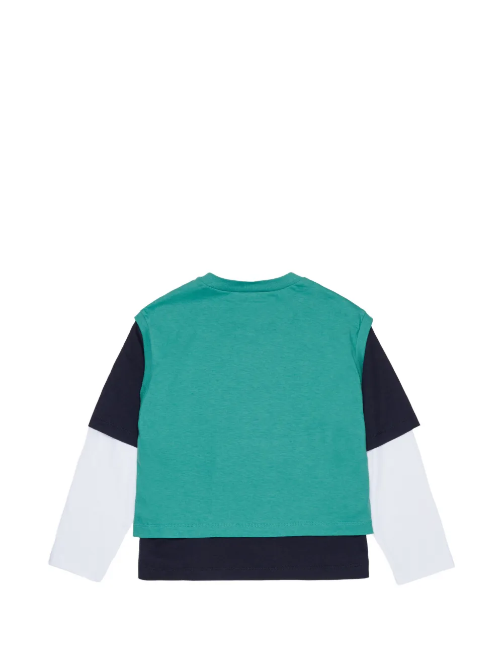 Marni Kids Gelaagd T-shirt met logoprint Groen