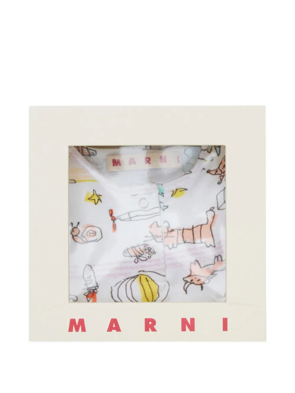 Marni Kids Trainingspak met print Wit