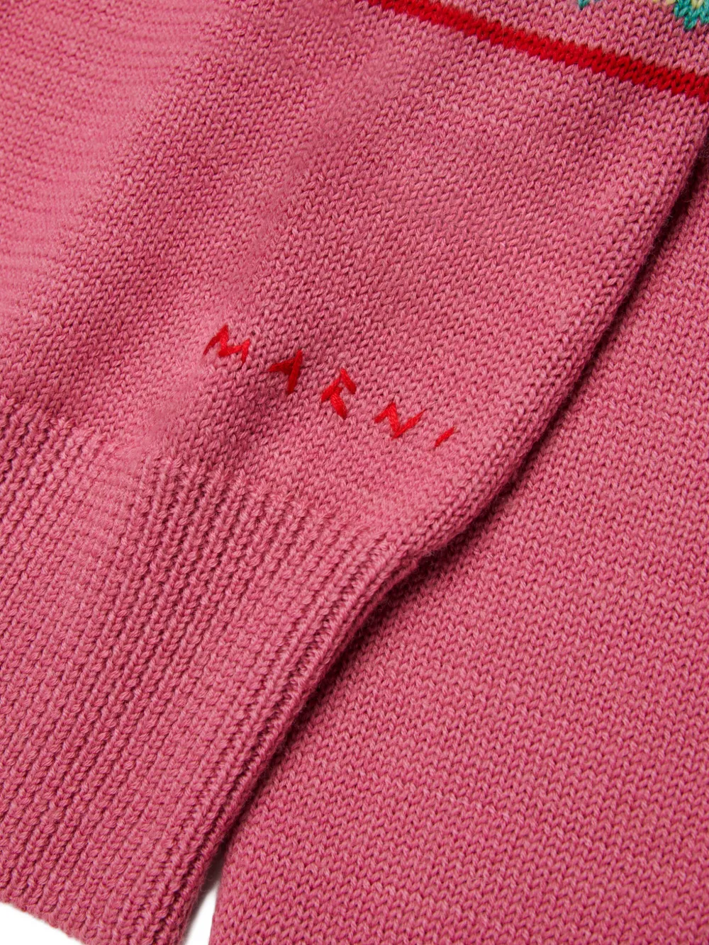 Marni Kids Trui met jacquard Roze
